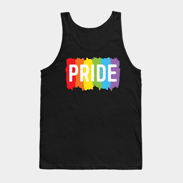 Pride colors LGBT rainbow pride Tank Top by little.tunny